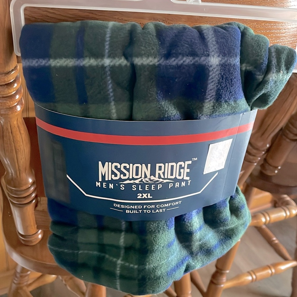 Mission Ridge men’s sleep pants 2 XL, New